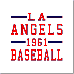 LA  Angels 1961 Baseball Classic Posters and Art